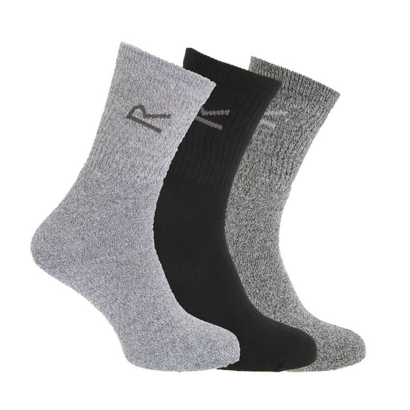 Regatta Great Outdoors Mens Cotton Rich Casual Socks (Pack Of 3)