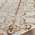 thumbnail image 3 of Safavieh Dip Dye Flower Distressed Wool Area Rug, Ivory/Camel, 7' x 7' Round, 3 of 7