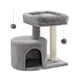 thumbnail image 1 of Árbol para Gatos, Rascador con Plataforma Acolchada, con Tronco de Sisal, para Gatitos, Gris Claro, 1 of 9