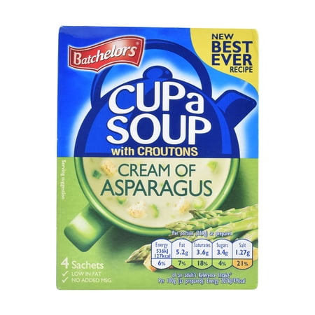Batchelors Cup A Soup Cream of Asparagus 117g - Pack of 6
