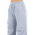 thumbnail image 5 of G-Style USA Women's Essential Wide Fit Fleece Sweatpants RJJ20766 Heather Grey Small, 5 of 5