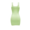 thumbnail image 5 of Wycnly Formal Dresses for Women Night Club Sexy Camisole Basic Bodycon Knitted Mini Dress Crewneck Sleeveless Solid 2024 Summer Short Dresses Green m Clothes, 5 of 5
