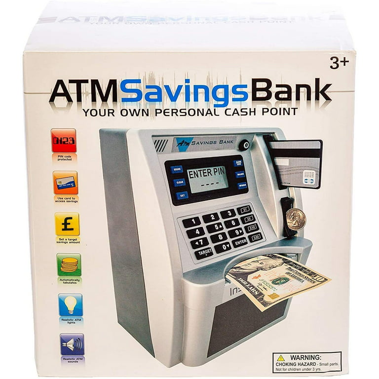 Rectangle Piggy Bank for Adults Big Size Kids Atm Savings Bank