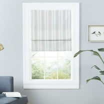 Exclusive Home Ricardo Total Blackout Roman Shade, 23"x64", Natural