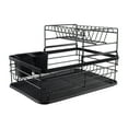 thumbnail image 2 of Estante de secado de platos funciones, accesorios de cocina, organizador de estante de secado de platos de gran capacidad, escurridor de platos, Negro BLESIY Estante de secado de platos, 2 of 8