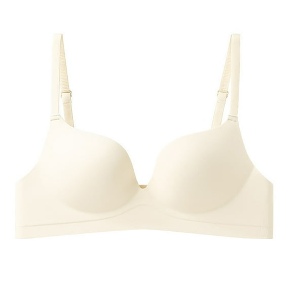 Bralettes for Women Women's Sexy Comfortable No Steel Ring Gathering Sports Back Adjustable Bra Women's Thin Bra White 34