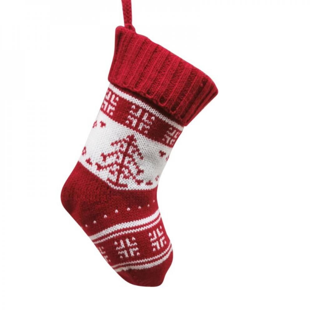 Year Christmas Stocking Sock Xmas Gift Candy Bag Noel Christmas