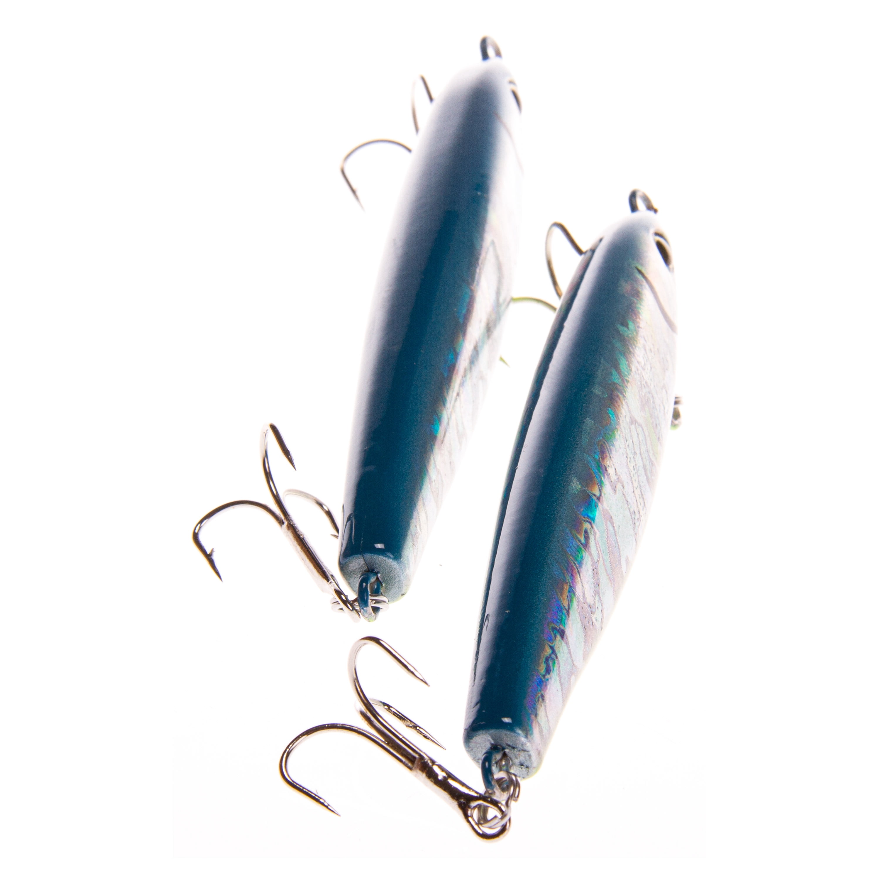Ozark Trail Saltwater Inshore Twitch Bait Fishing Lures, Blue/Orange, 2-Pack