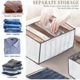 thumbnail image 3 of cajas de almacenamiento organizadoras de cajones para ropa interior, plegables y lavables, 3 of 4
