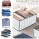 thumbnail image 3 of cajas de almacenamiento organizadoras de cajones para ropa interior, plegables y lavables, 3 of 4