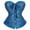 439#Blue, variant on HSHMT Slip Shorts for Women Women'S Corset Top Bustier Plus Size Women'S Overbust Satin Floral Lace Up Trim Women Bustier Corset Top
