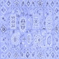 thumbnail image 1 of Ahgly Company Indoor Square Abstract Blue Modern Area Rugs, 7' Square, 1 of 4