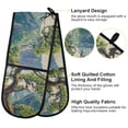thumbnail image 2 of Yayeee Double Oven Mitt Kitchen Heat Resistant Baking 35" x7" Quilted Glove, Pine Tree, 2 of 6