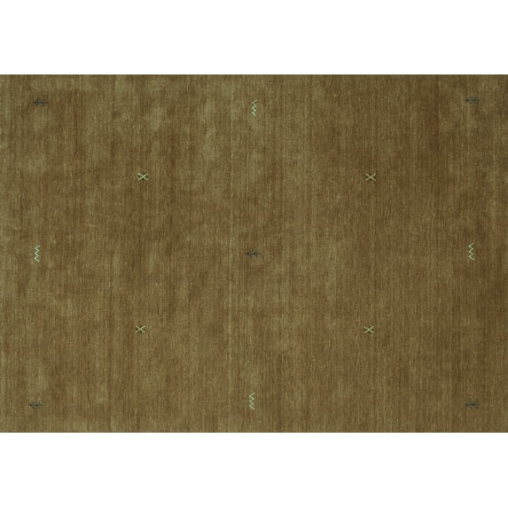 Ahgly Company Indoor Rectangle Abstract Turquoise Blue Contemporary Area Rugs, 2' x 3'
