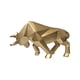thumbnail image 2 of Escultura de toro Injueey para decoración del hogar dorado, 2 of 6