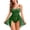 Green, variant on uublik Bodysuit Set Pajamas For Women Valentine's Day Bodysuit V Neck Sleepwear Lounge Nightgown Black