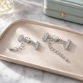thumbnail image 5 of 2Pcs Layering Necklace Clasp White Gold Plated Copper Multi Strand Triple Double Layered Necklaces Clasps Connectors Separator with Adjustable Chain for Stackable Necklace DIY Jewelry Making, 5 of 10