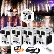 Cold Spark Machine 700W Large Cold Spark Firework Machine 6.6-16ft for DJ Special Effect 4 Pcs