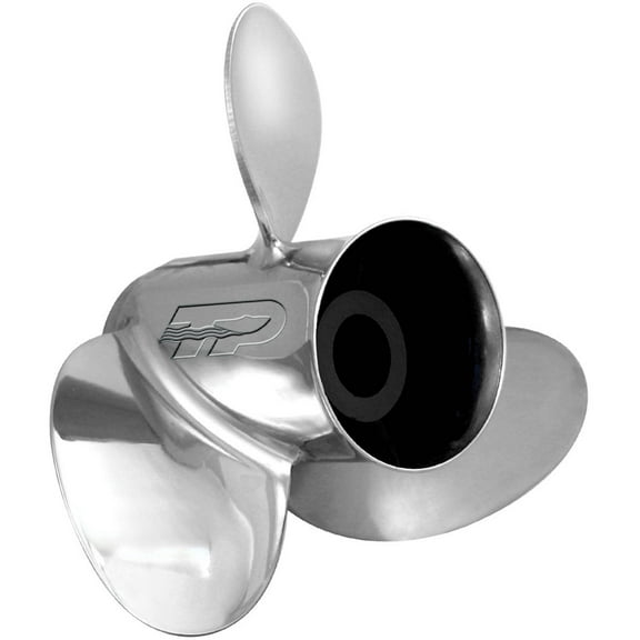Turning Point 31201010 Express Stainless-Steel Propeller with 3" Gearcase, 3-Blade, 10-1/8" x 10", Right Hand