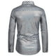 thumbnail image 3 of Blusa y camisa de manga larga con cuello vuelto para hombre, blusa informal de manga larga con botones y cuello vuelto, blusa para hombre, 3 of 8