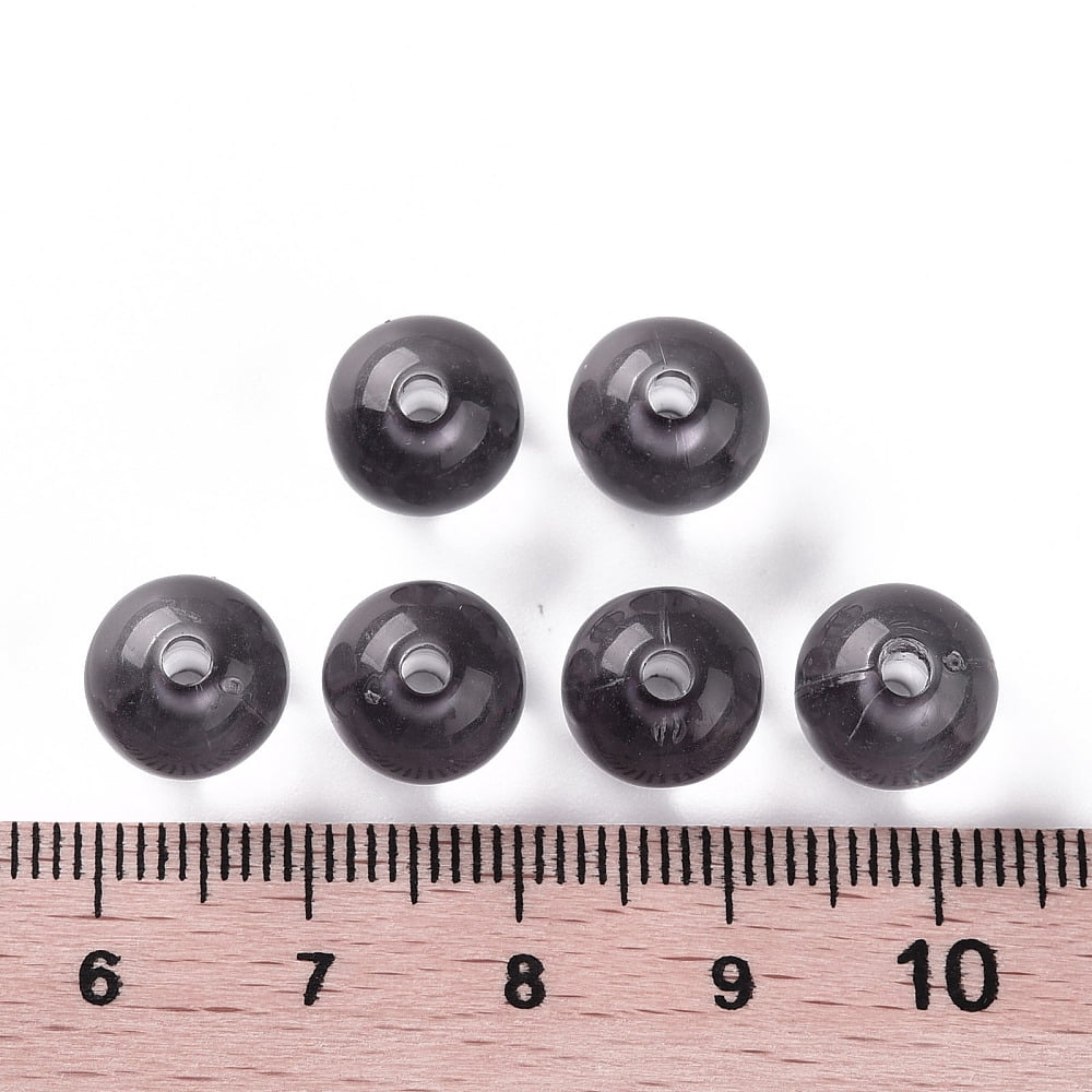 Transparent Acrylic Beads Round Lavender 10x9mm Hole: 2mm 940pcs/500g