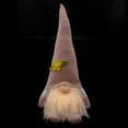 thumbnail image 3 of Northlight Lighted Pink Spring Gnome with Flower Hat - 12.25", 3 of 6