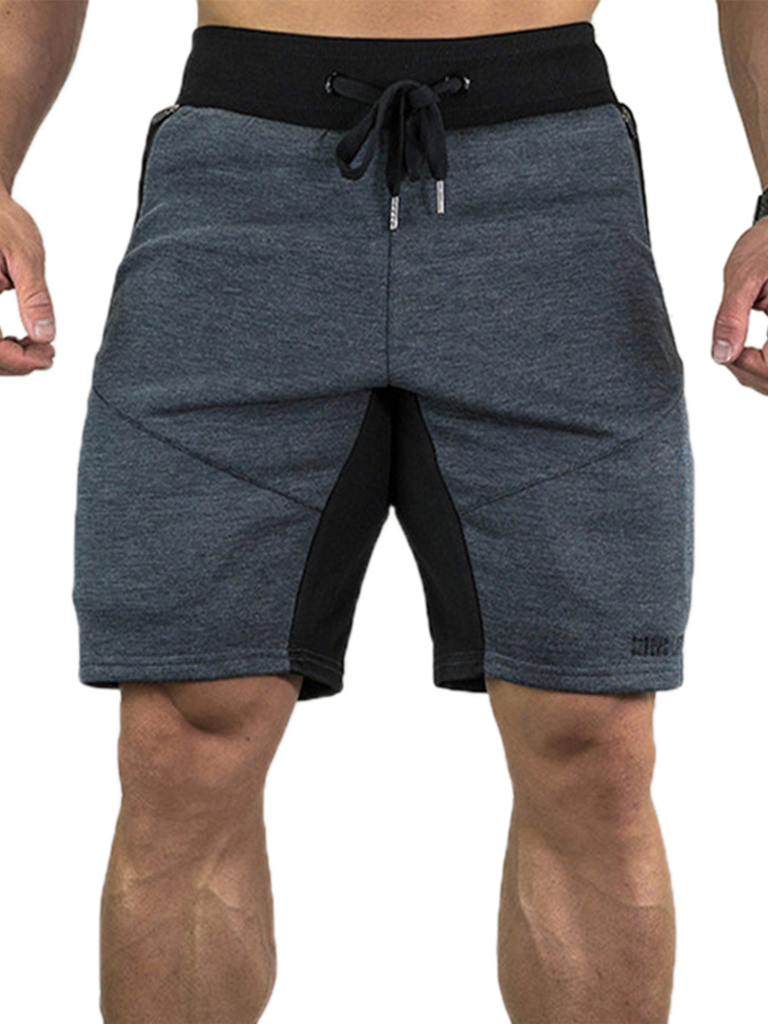mens elastic waist drawstring shorts