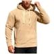 thumbnail image 2 of pstuiky Camisas casuales de manga larga para hombre, Sudadera con capucha de manga larga para hombre, informal, holgada, de color liso, para deportes al aire libre, con bolsillo y cordón xl, 2 of 5
