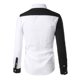 thumbnail image 4 of Camisa y blusa de manga larga con cuello vuelto para hombre, estilo casual, a la moda, con botones ajustados, bloques de color y costuras en contraste, camisa de manga larga con botones para hombre, 4 of 4