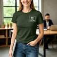 thumbnail image 5 of VBVC Women's Custom Photo and Text Crew Neck T Shirt , Ladies' Personalized Short Sleeve Basic Top , Casual Summer Graphic Tee For Women, Army Green , S-5XL, 5 of 7
