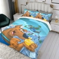 thumbnail image 3 of Risa-Olimpiadas Conjunto de sábanas temático, trío de piezas, cómodo y amigable con la piel, diseño único, regalo de decoración para el hogar para familiares, amigos y fans,140cm *210cm, 3 of 6