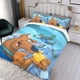 thumbnail image 3 of Risa-Olimpiadas Conjunto de sábanas temático, trío de piezas, cómodo y amigable con la piel, diseño único, regalo de decoración para el hogar para familiares, amigos y fans,140cm *210cm, 3 of 6
