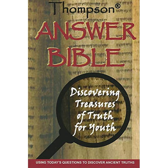 Pre-Owned Thompson Answer Bible-KJV: Discovering Treasures of Truth for Youth (Hardcover) 1936119005 9781936119004