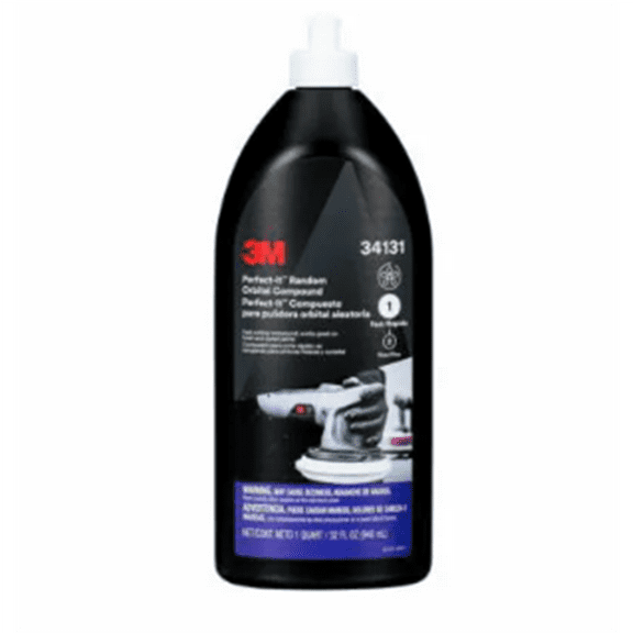 3M Perfect-It Random Orbital Compound 34131, 1 Quart (32 fl oz/946 mL), 6/Case