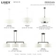 thumbnail image 6 of 49376-76 Livex Lighting Meridian - 7 Light Pendant in Modern Style - 24 Inches wide by 18.5 Inches high-Scandinavian Gray Finish    -Traditional, 6 of 9