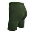 thumbnail image 5 of QATAINLAV Yoga Shorts for Women High Waisted Soft Tummy Control Biker Shorts Gym Fitness Athletic Workout Running Short Leggings Army Green XXXL, 5 of 5