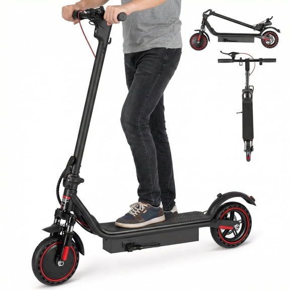 Naipo Electric Scooter for Adults,350W Motor up to 16MPH 22Miles Range 8.5" Solid Tires Portable Commuting Foldable Scooter for Adults with Dual Braking, Escooter for Adults Commuting
