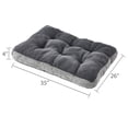 thumbnail image 4 of Vibrant Life Medium Tweed and Sherpa Orthopedic Pet Bed, Gray, 35" x 26", 4 of 7