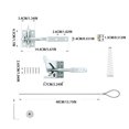thumbnail image 3 of Yingyy Spring Cable Pull Gate Latch pulled open from Garden And Pool Fencing Security Heavy Duty Lever Fence Door Latches, 3 of 6