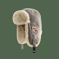 thumbnail image 4 of CUITING Trapper Hat Warm Faux Fur Winter Hat with Ear Flaps Windproof Waterproof Snow Ski Hats for Men Women Cold Weather, 4 of 7