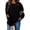 #093-Black, variant on Craaazy Mardi Gras Clothing Women's Loose Crewneck Long Sleeve Mardi Gras Sweatshirts Gifts