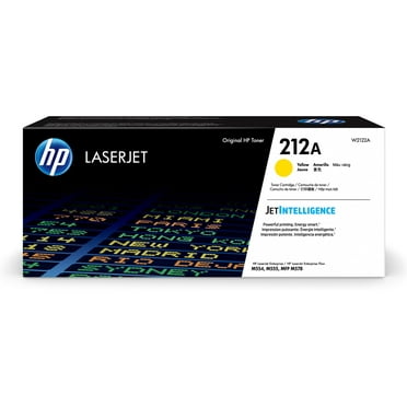 HP 212A Yellow Original LaserJet Toner Cartridge, ~4,500 pages, W2122A