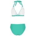 thumbnail image 7 of Efsteb Swimsuits for Women 2025 Two Piece Women High Waisted Bikini Set Two Piece Swimsuits Push Up Bikini Tops Shorts 2 Piece Bathing Suits (Mint Green,XXL), 7 of 7