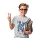 thumbnail image 4 of Playera Fan Army Justice League Talla 10 justice manga corta gris, 4 of 4