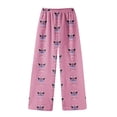 thumbnail image 4 of Pantalons de Pyjama Roses pour Femmes, Bas de Pyjama Longs et Doux pour Dormir, Pantalons de Pyjama Décontractés TTG, 4 of 5