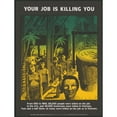 thumbnail image 3 of Red Pepper Posters 15x18 Black Modern Framed Museum Art Print Titled - Your Job is Killing You (1976), 3 of 5