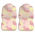 thumbnail image 3 of LAKIMCT Tropical Flamingo Bird Pattern Car Seat Covers Vehicle Front Seat Covers Universal Fit Seat Protector, 3 of 9