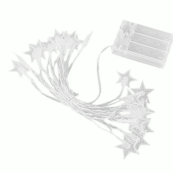 BallsFHK Christmas Decoration Lights Star Led Light String Battery Type Star Lights Festival Small String Lights