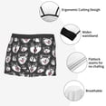 thumbnail image 3 of Balery HUSKY Face Calzoncillos bóxer para hombre, ropa interior de algodón suave y transpirable con cinturilla de nailon-Small, 3 of 5