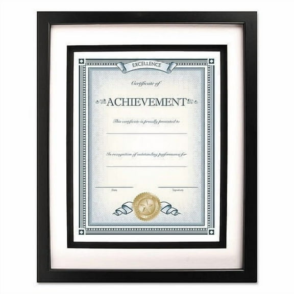 DAX Solid Wood Float Frame, 8 x 10, Black